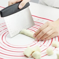 Sustainable Implements Stainless Steel Pastry Tools And Scraper / Kitchen Tool For Baking And Cooking / Dishwasher Safe