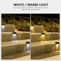 1PC LED Solar Stair Light IP65 Waterproof Outdoor Garden Passage Courtyard Terrace Guardrail Step Light Landscape Solar Light