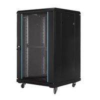 19-inch 18U server cabinet 600x600mm IT data center stand server racks with tempered glass door