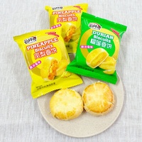 New Baked Dessert Soft Delicious Pineapple Pastry Sweet Snack Bag Natural Original Fruity Round Traditional Durian Cake Pie
