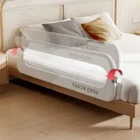 Baby Rail Invisible folding crib guardrail crib guardrail crib guardrail crib protective guardrail anti fall safety childrens fence WX6.4