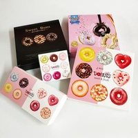Recycled Materials Thickening Donut Packing Box Cake Pastry Box Baking Disposable Takeout Paper Box For Packing Dessert
