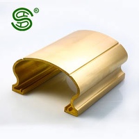 Customized Indoor Staircase Handrail Brass Balustrade Metal Stairs Railing Brass Handrail