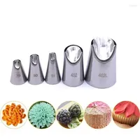 Baking Tools 2/3/4/5/7 Pcs/set Dahlia Rose Petals Ruffle Leaf Tips Icing Piping Nozzles Fondant Cake Decorating Pastry Cupcake
