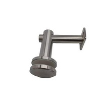 Modern Outdoor Stainless Steel Aluminium Handrail Accessories Glass Railing Support Bracket For Deck Wall Staircase Satin Finish