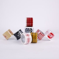 Custom Adhesive Jumbo Rolls Bopp Box Sealing Washi Tape with Warning