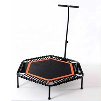 Dumb Home Gym Hexagon Fitness Commercial Trampoline Dumb With Adjustable Handrail