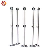 Industrial Aluminum Steel Handrail Staircases Handrail Pipe Stanchion Handrails for Platform