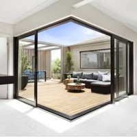 AS2208 EUROPEAN EUROPEAN Balcony Balcony Glass Aluminum Soundproof Multi Mood Safety Guardrail Door