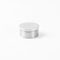 Modern Round Stainless Steel 304 316 Tube Railing End Fixture For Railing Staircase Balcony Handrail Deck Railing