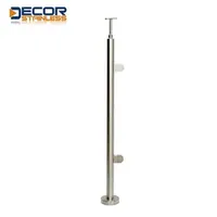 Decorative Balustrade Garden Fencing U Channel Glass Railing Glass Handrail