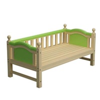 Factory Hard Material Sale Various Children's Toddler Beds With Guardrail Wooden Furnatute