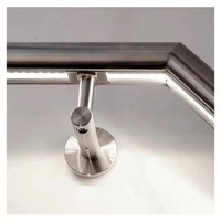 LED Light Glass Railing for Deck Balcony Staircase Balustrade Handrail Post Stainless Steel Glass Railing