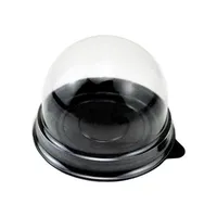 Egg yolk pastry packaging box single grain Snow Meiniang mooncake round transparent vacuum formed box baking pastry disposable packaging box