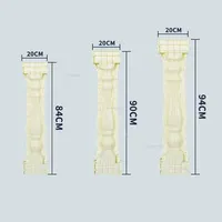 European Villa Fence Balcony Guardrail Mold Luxury Roman Column Molds Cast-in-place Cement Column Home Garden Railing Building