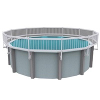 Easily Assembled Cheap Vinyl Swimming Pool Safety Fence, White Plastic Fence Design, Handrail PVC