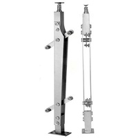 Modern Manufacturers Supply Glass Handrail Matt Black Balcony Railing Design Glass For Building Balustrade