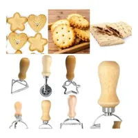 Baking Pastry Tools Home Ravioli Cutter Set Pasta Press Kitchen Attachment Kit Maker Mold Tool Stamp Wheel Cake Drop Delivery Gard Dhq0J