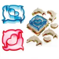 Sandwich Cutters for Kids Pastry Tools Animal Fruit Shaped Cookie Sandwichs Cutter Great For Toddler Lunch Box and Containers
