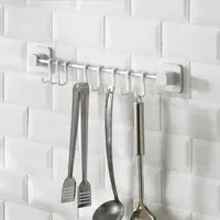 Kitchen Storage Racks Cabinet Hook Cup Holder 8 Hooks Hanging Spoon Coffee Organizer Clothes Bedroom Shelf Supplies Accessories