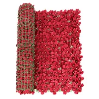 Artificial Fence Leaf Balcony Protection Balcony Fence Screen Garden Fence Simulation Plant Cherry Tree Guardrail Decoration