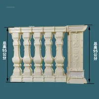 European Roman Column Mold Villa Line Handrail Balcony Guardrail Cast-in-place Vase Column Cement Railing Mold Outdoor Tonnelles