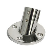 Strong Stainless Steel Marine Boat Handrail Fittings With Round Base For Yachts Accessories