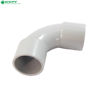 PVC Solid Elbow 90 degree handrail shaped conduit and fittings