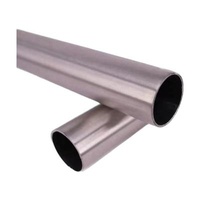 Handrails Components Modern Stair Handrail Railings Stainless Steel Round Posts And Top Tube 42.4mm
