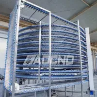 Customized Food Grade Spiral Cooling Tower Conveyor Automatic Bakery Line Equipment for Frozen Pastry