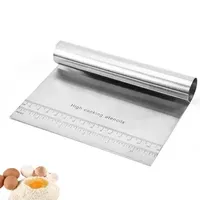 Stainless Steel Pizza Dough Scraper Cutter Baking Pastry Tools Spatulas Fondant Cake Decoration Tool Kitchen Accessories