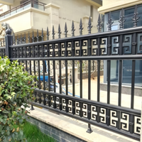 Household courtyard wall fence Outdoor balcony guardrail Wall fence Aluminum art Villa fence