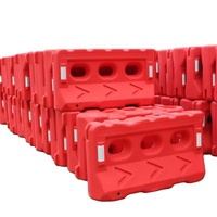 High Visible Plastic Water Filled Road Barrier Traffic Barrier High Quality Plastic Road Safety Guardrails