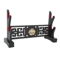 Storage Holders Racks Padded Sword Stand Display Velvet Protect Sword Rack Katana Genji Japanese Samurai Blade Gladius Templar Medieval Stand -Dragon 231218