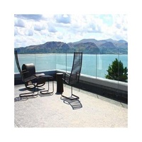 U Channel Glass Balustrade Outdoor Custom Glass Balustrade Handrail