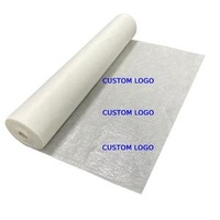 OEM Printed Blue Membrane Painter Felt Cover Film Carpet Protector Nonwoven Felt Painter Fleece Roll 180g 50 1m Floor Covering