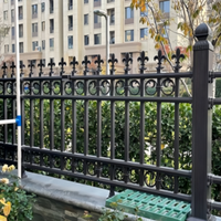 Ancient villa outdoor wall custom aluminum alloy guardrail balcony railing new Chinese courtyard