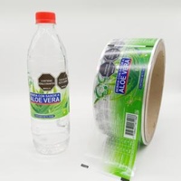 BOPP PVC Plastic Packaging Custom Print Beverage Water Bottles Labels Shrinkable Film Shrink Wrap Label Sleeve