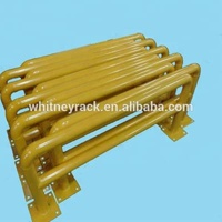 Corrosion protection sight guard, frame guardrail, pallet rack protector barrier