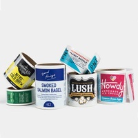 Cheap custom waterproof self-adhesive bopp label food bopp sticker waterproof food packaging label printing