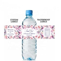 Competitive Price BOPP Heat Sensitive Water Bottle Labels /Hot Melt OPP Sticker Label For Table Water Bottle