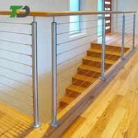 DF Seaside 36" 42"" 304 316 Stainless Steel Indoor American Standard Cable Railing Handrail Outdoor Baluster Railings"