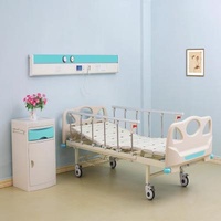 KS-S217yh Manual Hospital Bed KS-S217yh Doctor Aluminum Alloy 2crank Handrail Adjustable Foldable Hospital Bed