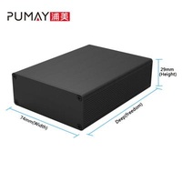 Small Metal Box Electric Enclosures 74*29-100 mm Standard Extruded Aluminum Enclosure Small Extrusion Profiles Case Electronic Enclosures