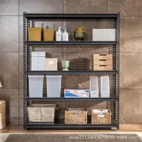 Storage Shelf Display Racks Boltless Bookshelf Sturdy Stable Steel Rack