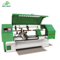 Hotels WELLMAX MC3015 Fully Automatic Double Tool CNC Lathe For Stair Handrail Products