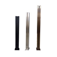 Factory Customizes Fence Rail Various Post Glass Balcony Glass Handrail Stainless Steel Railing Post