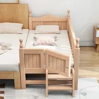 Solid Wood Children Beds Guardrail Safety Toddler Single Bed Kids Mattresses Luxury Muebles Para El Dormitorio Home Decoration