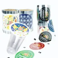 Pet OPP BOPP Film Roll Customized Bubble Tea Boba Cup Sealing Film Paper Cup Sealing Film Roll for 90 95mm Plastic Milk Tea Cups