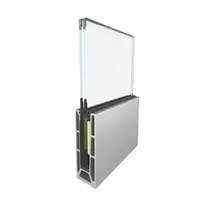 Hot Sales Aluminum Tempered Staircase Stainless Balustrades Glass Stair Balcony Handrail Railing